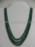 Emerald Plain Roundelle Beads